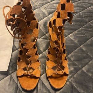 Gianvito Rossi Suede Gladiator Sandals size 39